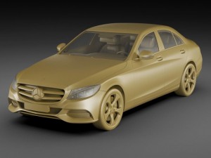 mercedes c class 2014 avantgarde Modello 3D
