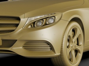 mercedes c class 2014 avantgarde Modello 3D