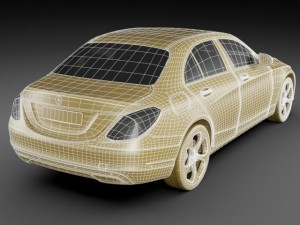 mercedes c class 2014 avantgarde Modello 3D