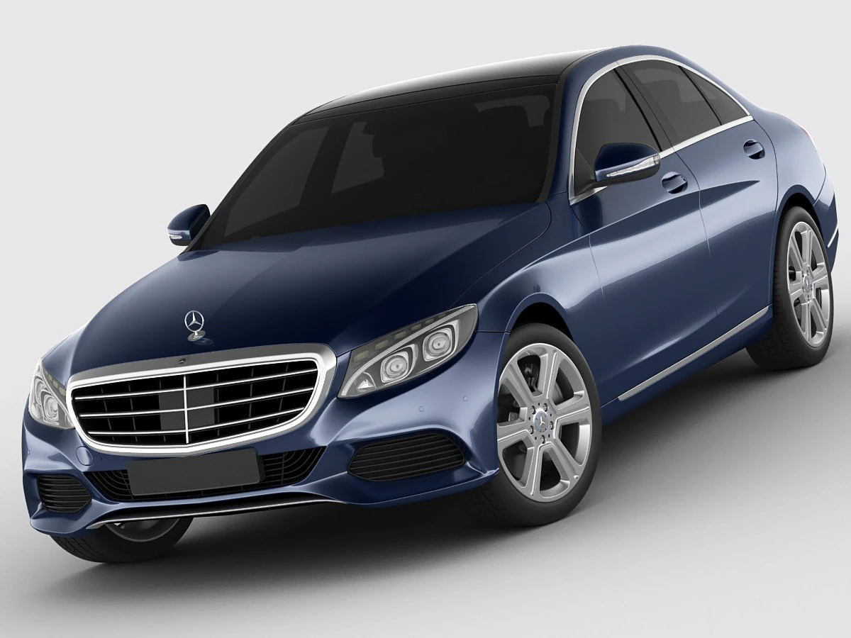 mercedes c class 2014 exclusive 3D Model .c4d .max .obj .3ds .fbx .stl .blend 