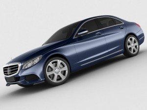 mercedes c class 2014 exclusive 3D मॉडल