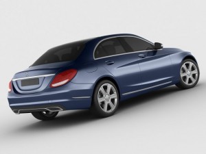 mercedes c class 2014 exclusive 3D मॉडल