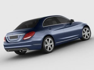 mercedes c class 2014 exclusive 3D Model