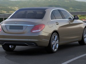 mercedes c class 2014 exclusive 3D मॉडल