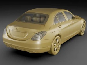 mercedes c class 2014 exclusive 3D Model