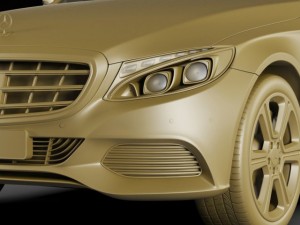mercedes c class 2014 exclusive 3D मॉडल