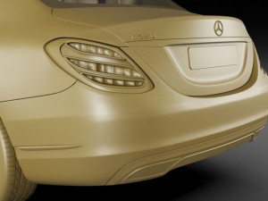 mercedes c class 2014 exclusive 3D मॉडल