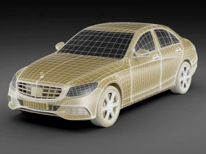 mercedes c class 2014 exclusive 3D Model