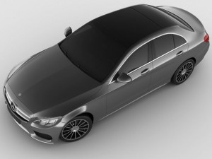 mercedes c class 2014 amg line Modello 3D