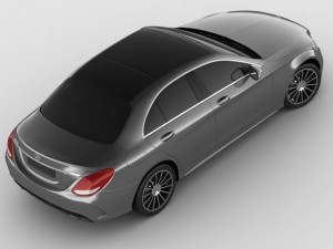 mercedes c class 2014 amg line Modello 3D