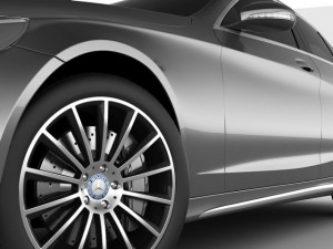 mercedes c class 2014 amg line Modello 3D