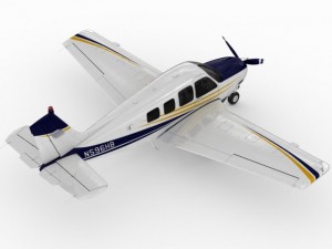 beechcraft bonanza g36 3D 모델