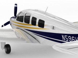 beechcraft bonanza g36 3D 모델