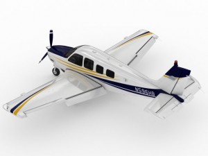 beechcraft bonanza g36 3D 모델