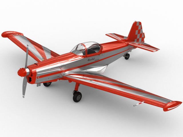 zlin z526 afs Modelo 3D .c4d .max .obj .3ds .fbx .stl .blend 