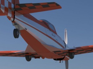 zlin z526 afs Modelo 3D
