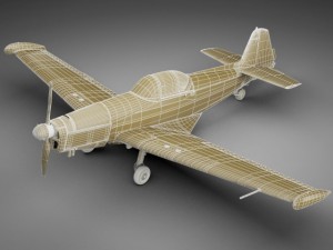 zlin z526 afs Modelo 3D