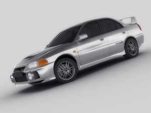 mitsubishi lancer evo iv 3D Модель