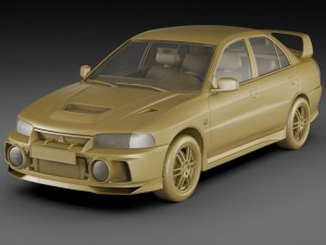 mitsubishi lancer evo iv 3D Модель