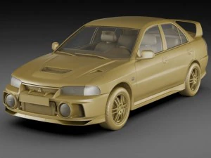 mitsubishi lancer evo iv 3D Model