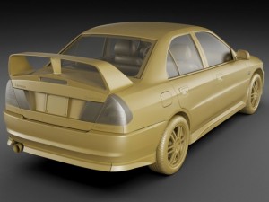 mitsubishi lancer evo iv 3D Модель