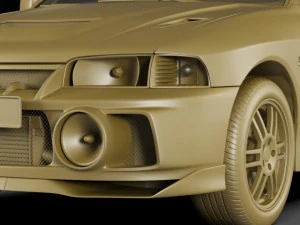 mitsubishi lancer evo iv 3D Model