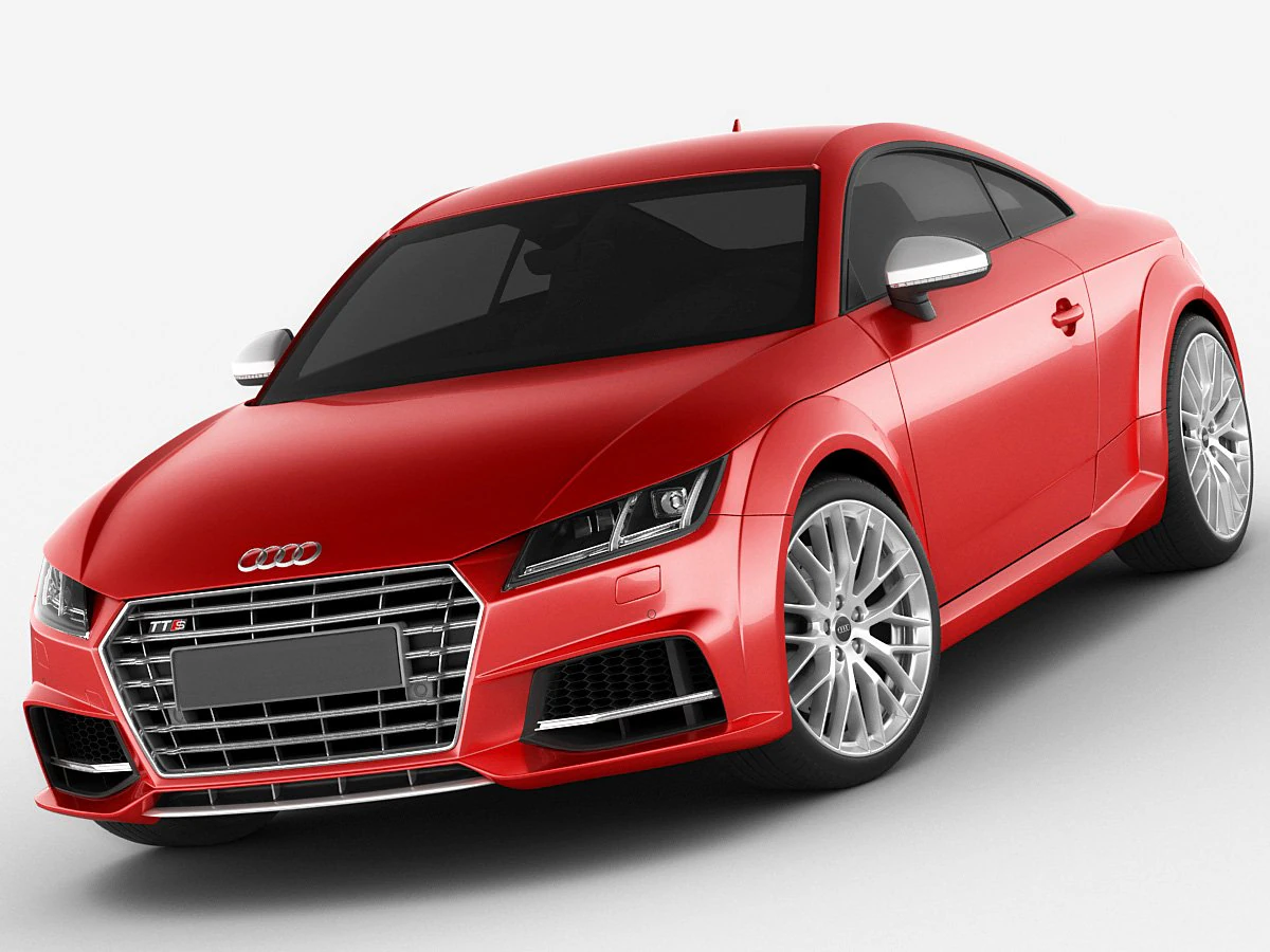 audi tts 2015 3D Model .c4d .max .obj .3ds .fbx .stl .blend