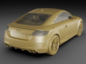 audi tts 2015 3D Model