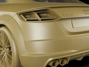 audi tts 2015 3D Model