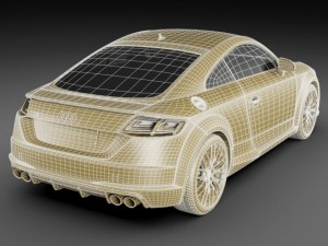 audi tts 2015 3D Model