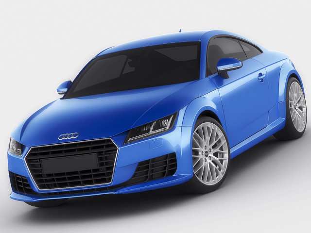 audi tt 2015 3Dモデル .c4d .max .obj .3ds .fbx .stl .blend 