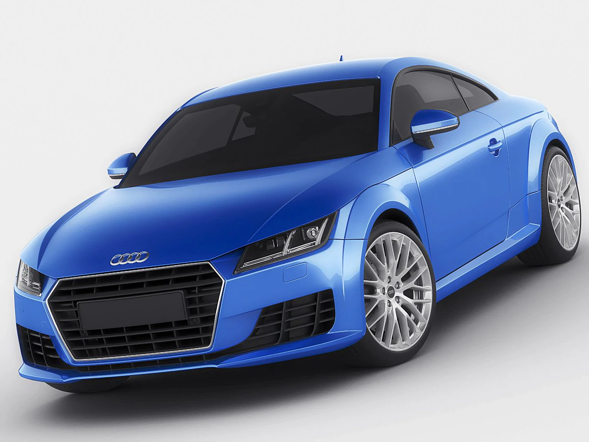 audi tt 2015 3D Model .c4d .max .obj .3ds .fbx .stl .blend 