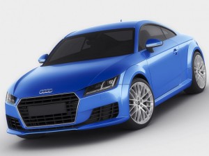 audi tt 2015 3D 모델