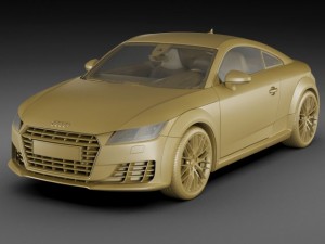 audi tt 2015 3Dモデル