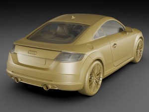 audi tt 2015 3Dモデル