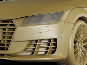 audi tt 2015 3Dモデル