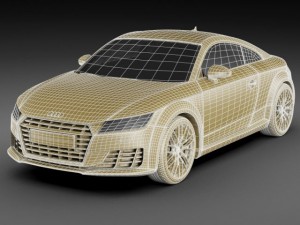 audi tt 2015 3Dモデル