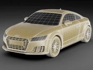 audi tt 2015 3D Model