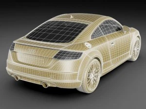 audi tt 2015 3D Model