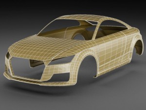 audi tt 2015 3Dモデル