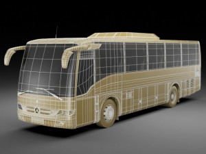 mercedes tourismo k 3D Model