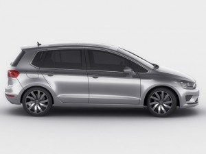 vw golf sportsvan 2014 3D in 3DExport