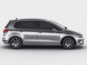 vw golf sportsvan 2014 3D Model