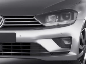vw golf sportsvan 2014 3D Model
