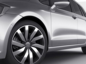 vw golf sportsvan 2014 Modelo 3D
