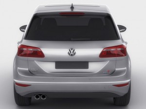 vw golf sportsvan 2014 Modelo 3D