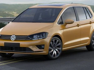 vw golf sportsvan 2014 3D Model