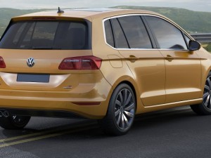 vw golf sportsvan 2014 Modelo 3D