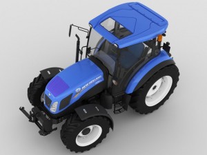 new holland td5 tractor 3D Model