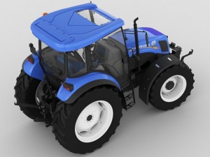 new holland td5 tractor 3D Model